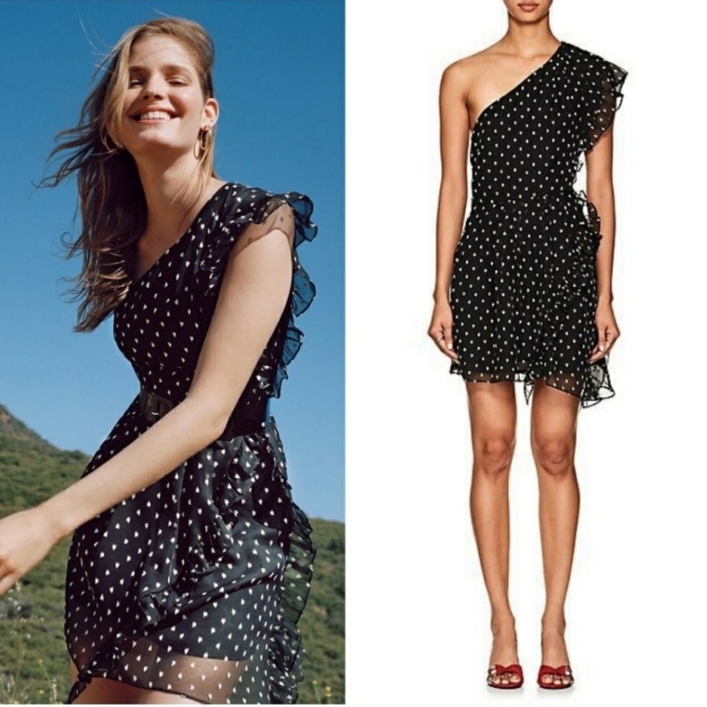 NWT Barneys FiveSeventyFive Star One Shoulder Dress